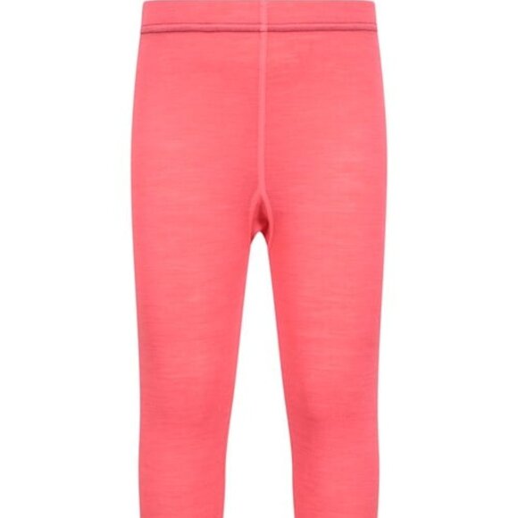 Mountain Warehouse Merino Kids Base Layer Thermal Pants Bright Pink, Kids 7-8 Yr - Picture 1 of 3